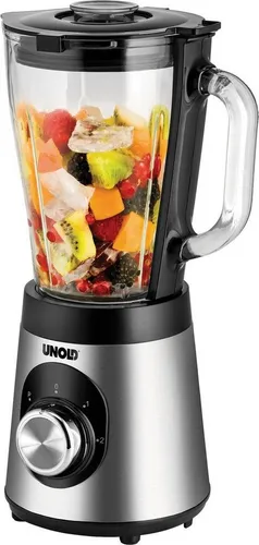 Unold 78625 Standmixer Edel - 1,5 L, 500 W, Edelstahlmesser, BPA-frei, 2 Geschwindigkeitsstufen für perfekte Smoothies und cremige Suppen
