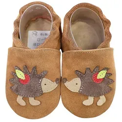 HOBEA-Germany Krabbelschuhe Igel braun Krabbelschuh handgefertigt in der EU braun 24-25 EU