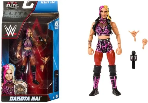 WWE Elite Collection Series 104 Dakota Kai Actionfigur - Actionfigur aus der WWE Elite Collection, detailgetreu und ideal für Sammler und Fans. Perfekt für kreative Spielmomente oder als Highlight in deiner Sammlung.