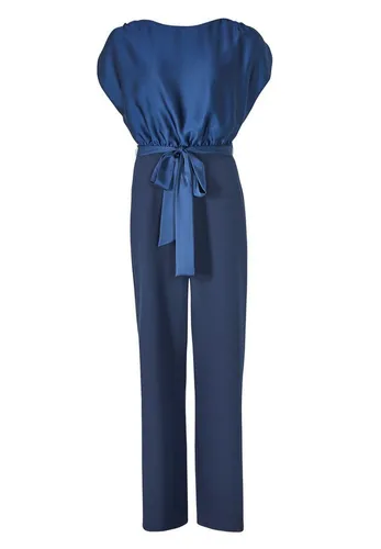 Swing Jumpsuit - Navy, Größe 44 - Jumpsuits für Damen, stylischer Material-Mix für optimalen Tragekomfort und eine perfekte Passform.