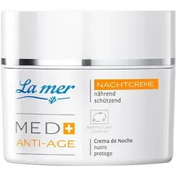 La mer MED+ Anti-Age Nachtcreme 50ml - Arzneimittel für empfindliche Haut, nährt und schützt, verlangsamt Hautalterung mit Mikroalgen und Sheabutteröl für ein zeitlos schönes Hautbild.