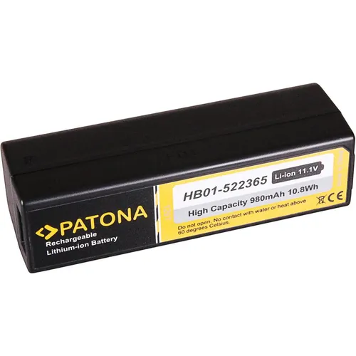 PATONA Akku für DJI Osmo (980mAh) - Kamera-Akkus, leistungsstarker 980mAh Akku für längere Aufnahmen und schnelle Ladezeiten, ideal für kreative Filmemacher.