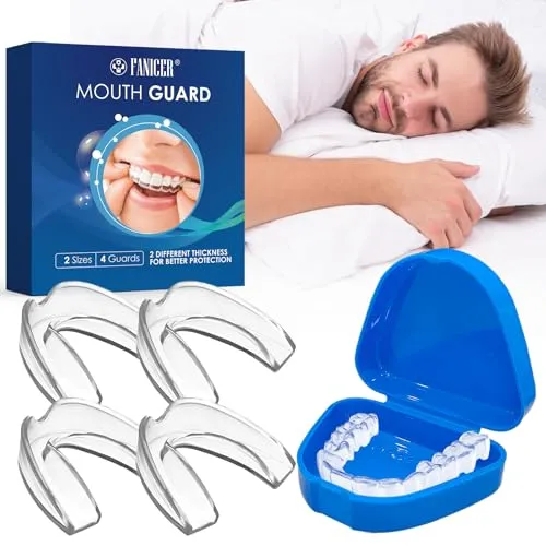 Knirscherschiene Set für Nacht, 4 Stück in 2 Größen