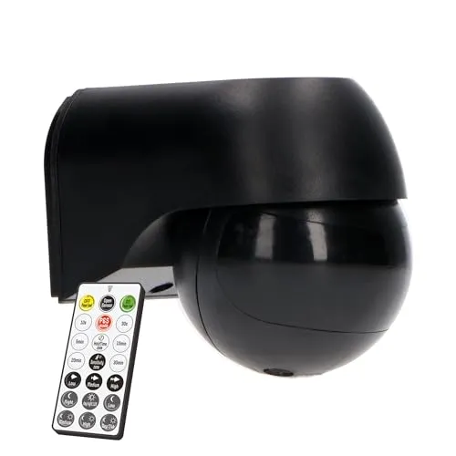 LED's light 0190114 Aufputz-Bewegungsmelder schwarz mit Fernbedienung 180° IP54