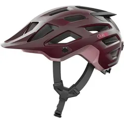 ABUS MTB-Helm Moventor 2.0 - All-Mountain-Helm für Damen und Herren in Dunkelrot, Größe L - Fahrradhelm für Mountainbiker, leicht und gut belüftet mit individuell anpassbarem Zoom Ace System für optimalen Sitz und Schutz auf steilen Trails.
