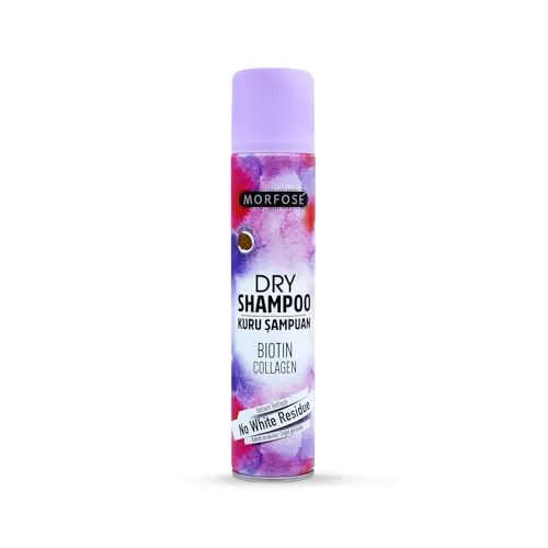 Morfose Extra Volumizing Dry Shampoo 200ml - Biotin & Kollagen Trockenshampoo - Sofortige Aktualisierung, Keine weißen Rückstände- Unisex-Gebrauch