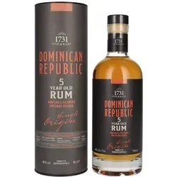 Fine & Rare DOMINICAN REPUBLIC 5 Years Old Single Origin Rum 46% Vol. 0,7l in Geschenkbox 1731