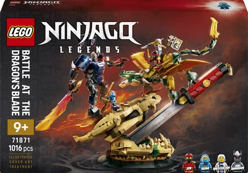 LEGO® Ninjago 71871 Showdown auf der Drachenklinge - Vollständiges LEGO Set für kreative Bauprojekte, 1016 Teile, ideal für Kinder ab 9 Jahren, fördert die Fantasie und das Geschick.