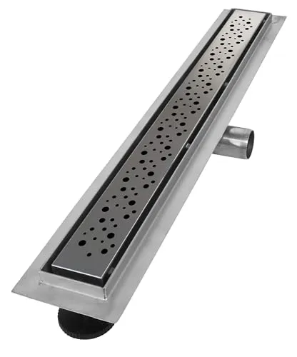 Produktbild VILSTEIN Duschrinne 80cm – Edelstahl Bodenablauf Komplettset