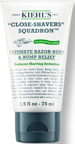 Kiehl's Ultimate Razor Burn & Bump Relief 75 ml - After Shave für empfindliche Haut, mit beruhigender Aloe Vera und Lipo-Hydroxysäure, reduziert Rasierbrand und eingewachsene Haare für ein juckfreies Gefühl.