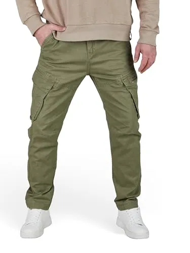 riverso Cargohose Herren Stretch Tapered Fit RIVNick - Wanderhosen mit modernem Tapered Fit, stabilen Nähte und praktischen Taschen. Ideal für Arbeit, Freizeit und Sport - vielseitig für alle Jahreszeiten.