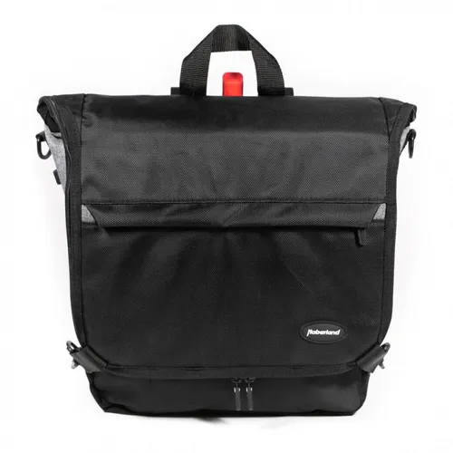 Haberland Unisex Rucksack Schwarz/Grau, 32x40x13 cm - Fahrradtaschen mit ergonomischem Design und durchdachter Aufteilung für stilvolle Mobilität, nachhaltig produziert.