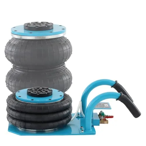 Bituxx Pneumatischer Wagenheber 3T - Druckluft Luftkissen Hebebühne - Der Bituxx pneumatische Wagenheber ist perfekt für Werkstätten und Garagen. Mit einer Tragkraft von bis zu 3 Tonnen und einer Hubhöhe von 140-450 mm ermöglicht er schnelles und müheloses Anheben von Fahrzeugen.