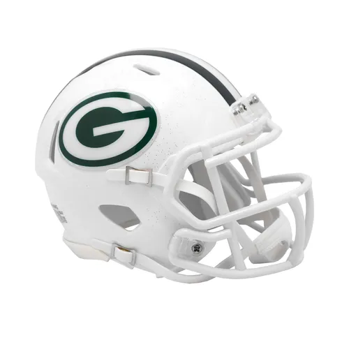Riddell Speed Mini Football Helm ON-FIELD Green Bay Packers - Fanartikel für echte NFL-Fans, detailgetreue Nachbildung des Green Bay Packers Helms, perfekt für Sammler und als Deko.