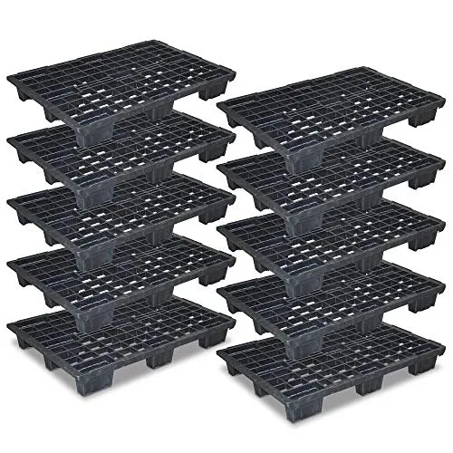 BRB-Lagertechnik Dekopalette 10x Euro-Leichtpalette - Hochwertige Kunststoffpaletten im Euromaß, ideal für sicheres Handling empfindlicher Waren. Kältebeständig bis -40ºC und hitzebeständig bis +60ºC, perfekt für Lagerung und Transport.