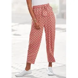 VIVANCE Culotte beige-rot bedruckt Größe 46