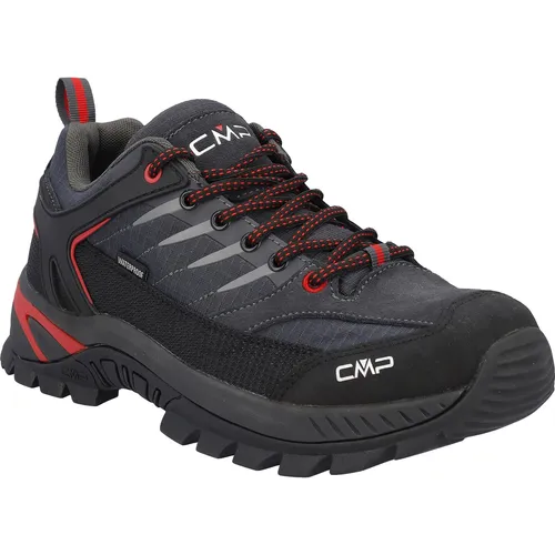 CMP Rigel 2.0 Low WP Trekking Schuhe titanio-ferrari (43UV) 45 - Leichte Trekking Schuhe für Herren, ideal für längere Wanderungen. Robuste Materialien und optimaler Halt sorgen für Komfort und Sicherheit auf jedem Terrain.