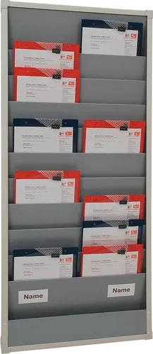 Eichner A4 Ablagekorb mit 6-30 Fächern - Brief- & Ablagekörbe aus langlebigem Polypropylen, ideal für die Organisation von Unterlagen und Gutscheinen. Praktisches Ablagefach und inklusive Montagematerial.