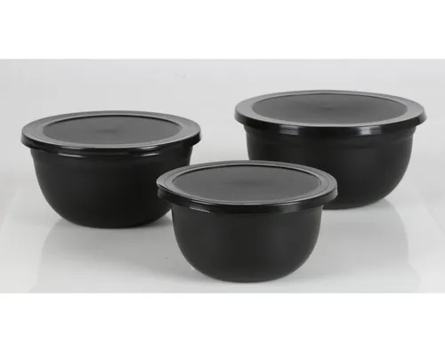 12x 3tlg. Schüsselset + Deckel,Edelst. Schüssel kochen Backen Küche Geschirr TOP