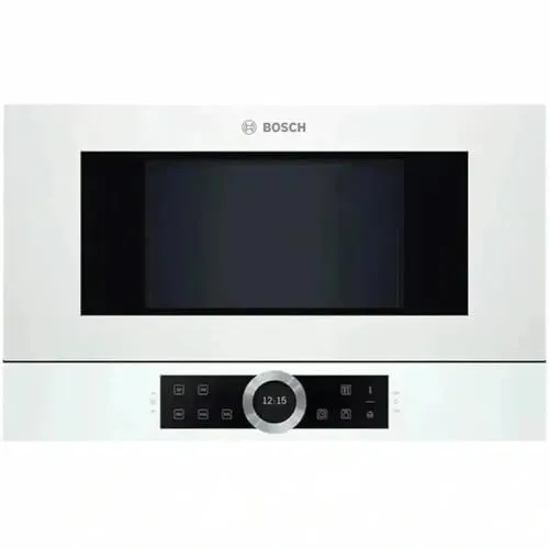 Bosch BFL634GW1 Serie 8 Einbau-Mikrowelle - Solo-Mikrowelle mit AutoPilot 7 für perfekte Garergebnisse, TFT-Touchdisplay und Reinigungsunterstützung für einfachen Pflegeaufwand.