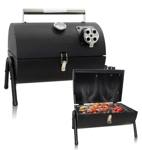 Muntel Tragbarer Räuchergrill – Klappbarer Holzkohlegrill für Camping