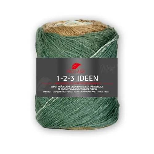 Pro Lana 1-2-3 Ideen 17 -grün/beige