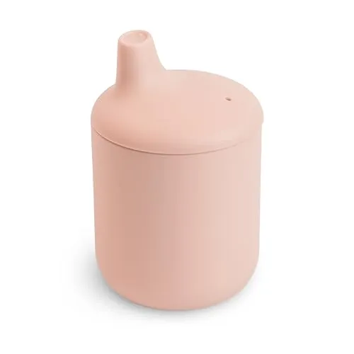 mushie Schnabeltasse | BPA-Frei Silikon, für Babys ab 6 Monaten | Sichere, Hochwertige & Langlebige Erstausstattung für Kleinkinder Kinder Jungs & Mädchen | Blush