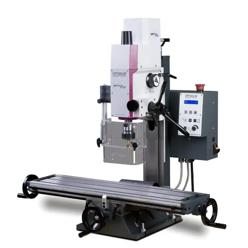 Optimum Bohr-Fräsmaschine MH 20VL - Präzisions-Fräse für vielseitige Anwendungen, ideal für Hobbywerkstätten und professionelle Nutzung mit hoher Verarbeitungsqualität.