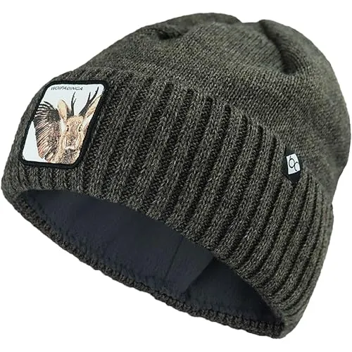 Bavarian Caps Haum Woipadinga 1 grau - One Size für Herren - Stilvolle Strickmütze für Herren, ideal für kalte Tage und bietet optimalen Tragekomfort.