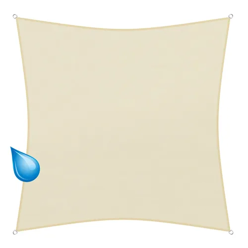 sunprotect 83269 wasserabweisendes Sonnensegel 3x3 m - Praktischer Wetterschutz - Das sunprotect Sonnensegel bietet Ihnen effektiven Schatten und Schutz vor leichtem Regen. Ideal für Terrassen, Balkone und Außenbereiche, aus reißfestem Material mit einfacher Reinigung und einfacher Montage.