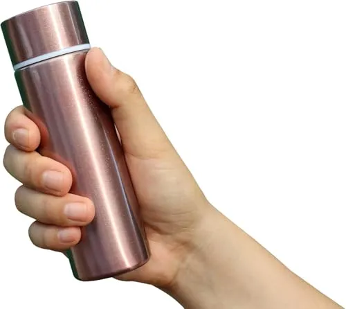 Edelstahl Wasserflasche Mini für heiße Getränke – 150ml (Rosa)