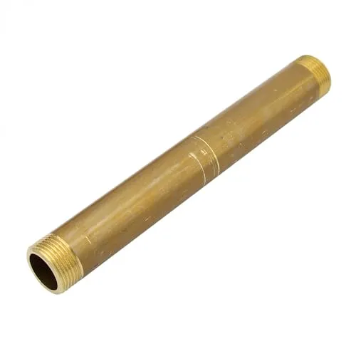 Stabilo-Sanitaer Messing Rohrdoppelnippel 3/4 Zoll x 200 mm DN20 Rohrnippel Langnippel Gewindefitting Fitting