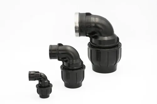 GEBO Steckfitting PE Rohr Winkel 20mm x 1/2 Zoll Innengewinde Rohrwinkel Verschraubung