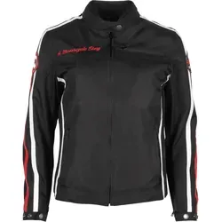 Helstons Queen Damen Motorrad Textiljacke, schwarz, Größe M - Motorradjacke aus hochbeständigem Gewebe, ideal für alle Wetterbedingungen, mit festem Mesh-Innenfutter für optimalen Tragekomfort.