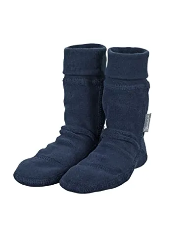 Sterntaler Stiefelsocken unisex – warme Kinder Socken aus weichem Microfleece mit elastischem Bündchen – kuschelige Thermosocken für Gummistiefel & Winterboots – marine, Gr. 28