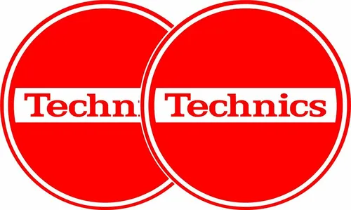 Slipmats Technics Break rot weiss 1 Paar 0020104631