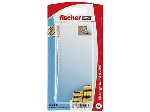 Fischer Messingdübel PA 4 M 6/13,5, 52484, VPE 5 Stück