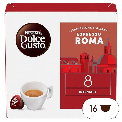 NESCAFÉ DOLCE GUSTO Inspirazione Italiana Espresso Roma Kaffeekapseln 1er Pack (1 x 16 Portionen)