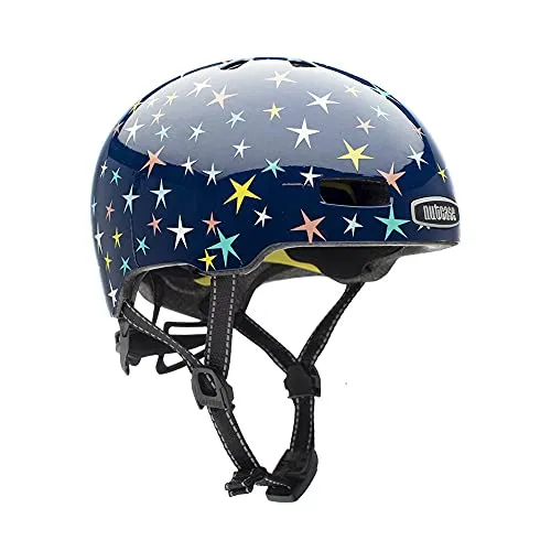 Nutcase Kinder Fahrradhelm Little Nutty MIPS, Stars Are Born, 48-52 cm - Fahrradhelm mit MIPS-Technologie für erhöhten Schutz, 11 Lüftungsschlitze für optimale Belüftung und Fidlock Magnetverschluss – perfekt für kleine Abenteurer!