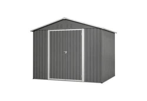 Rolipo Metall-Geräteschuppen mit Belüftung, BxT: 229.4x180 cm, abschließbar