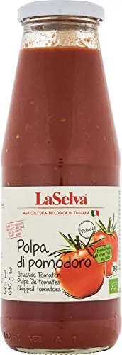 La Selva Bio Tomatensauce mit stückigen Tomaten, vegan, 6er Pack (6 x 425 g)