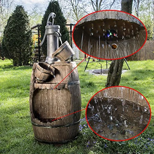 Köhko® Gartenbrunnen Dölitz 13014 mit Regenfalleffekt
