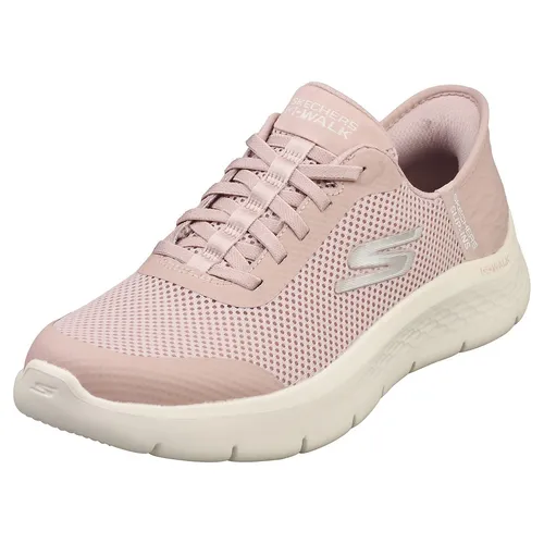 Skechers Damen Sneakers - Mauve Textile Trim, 38 EU - Damen-Sneaker mit Hands Free Slip-Ins für müheloses Anziehen und exklusivem Fersenkissen für perfekten Halt. Genießen Sie den Komfort der ULTRA GO-Dämpfung und der Air-Cooled Memory Foam Einlegesohle.