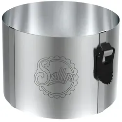 Sallys Tortenring aus Edelstahl - Tortenränder aus hochwertigem Edelstahl, rostfrei und fruchtsäurefest. Ideal zum Befüllen mit Cremes, kein Fetten nötig und hitzefest bis 220 °C. Perfekt für kreative Backprojekte!