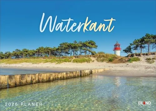 Waterkant Kalender 2026: Großer Wandplaner 2026 mit atemberaubenden Fotos deutscher Nordsee- und Ostsee-Küsten. Foto-Wandkalender 2026 zum Eintragen. 31 x 22 cm. Querformat