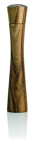 Kela Kitchen Pfeffermühle aus Akazienholz - Grau - Küchenhelfer mit 6 cm Höhe, hocheffizient und einfach zu bedienen für aromatischen Pfeffergenuss.