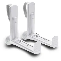 LECHUZA Balkonkastenhalter Weiß - Robuste Halterung für Balkongeländer bis 38 cm, einfache Montage und max. 25 kg Tragkraft, ideal für BALCONERA 50 und 80