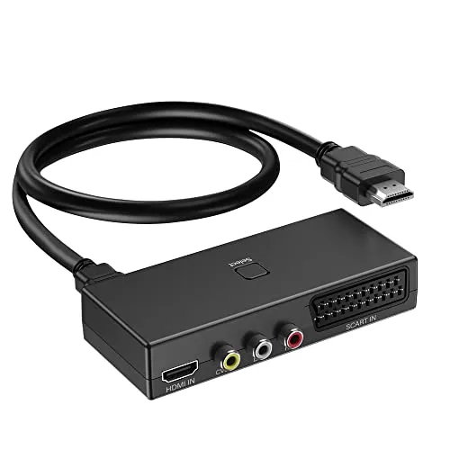 AIFHDAUF Scart auf HDMI Konverter 3 in 1