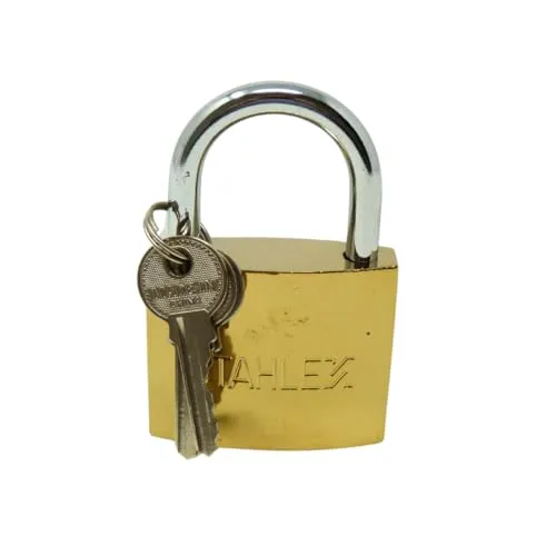 Vorhängeschloss 63 mm - Robustes und sicheres Schloss. Ideal für Taschen, Schränke, Tore und mehr. | Zuverlässige Sicherheit | Einfache Installation