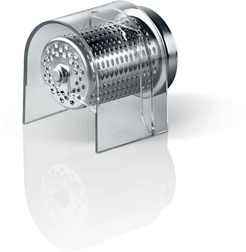 BOSCH Reibe-Vorsatz MUZ45RV2 - Zubehör für MUM4, MUM5, MUM Serie 2 & 4, silberfarben, ideal zum Raspeln und Schneiden von Zutaten